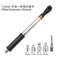 Clé à cliquet électrique à extension intégrée à la main deux-en-un avec acier au chrome-vanadium