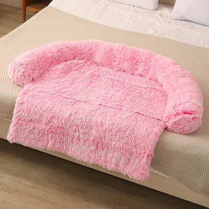 Lit <span class=keywords><strong>pour</strong></span> chat et <span class=keywords><strong>chien</strong></span> en peluche rectangulaire moderne, coussin de canapé amovible et lavable, tapis <span class=keywords><strong>pour</strong></span> animaux de compagnie - Product Image 6