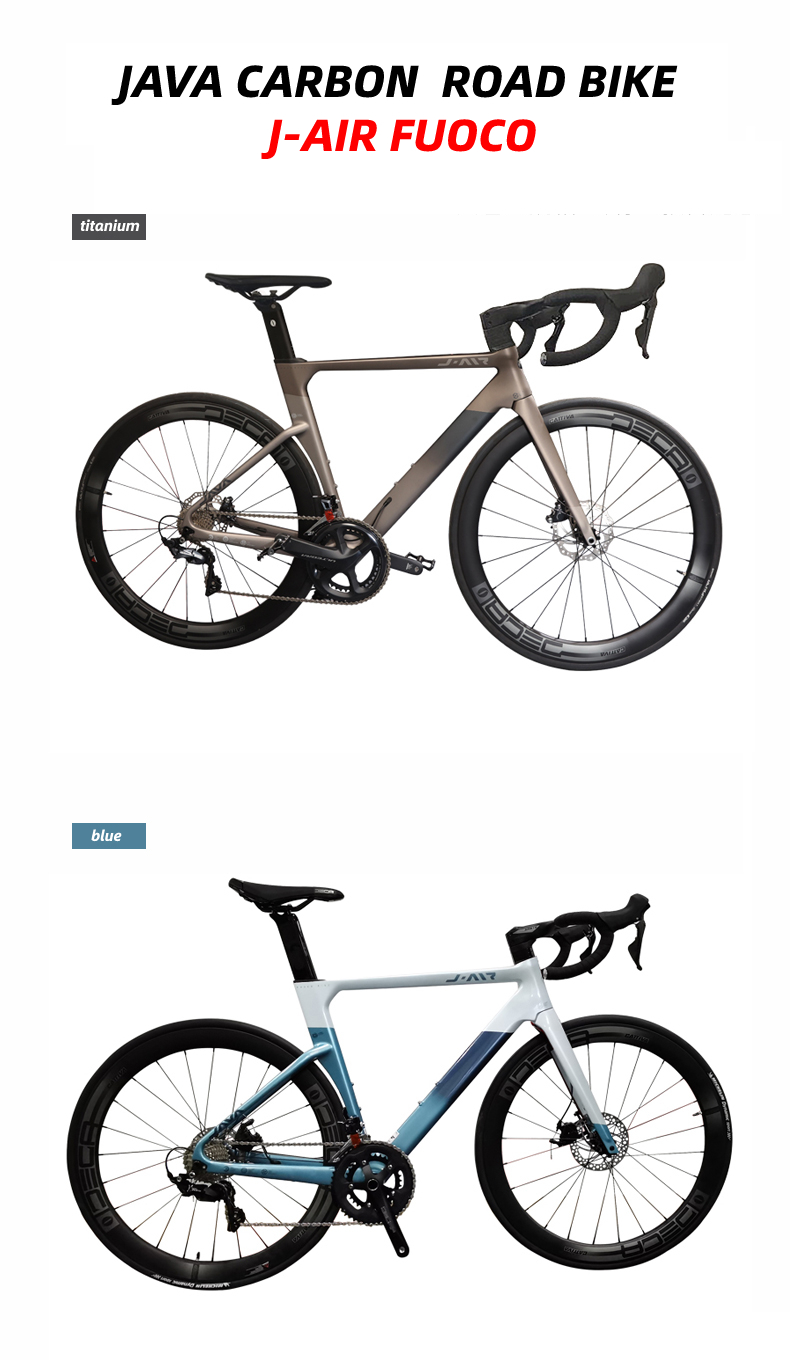 JAVA FUOCO Full Carbon Fiber Road Bike Bicycle in Stock 22 speed 700C Complete SHIMANO Disc Brake UCI Carbon Frame Racing Bikes