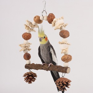 Set di Giochi per Pappagalli: Noci, Coni di Pino, Frutti Selvatici, Ossa di Seppia, Legno di Peperoncino - Giocattoli Premium da Masticare per Animali Domestici, Allevia la Noia - Product Image 2