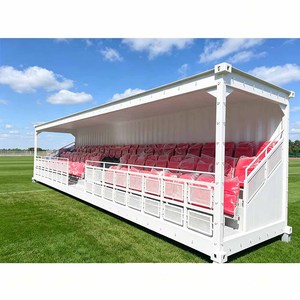 Cancha de Fútbol Portátil con Color Personalizable, Banquillo para Jugadores de Fútbol, Gradas para Espectadores de Fútbol, Asientos Deportivos VIP, Tribuna Contenedor - Product Image 1