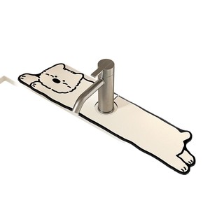 Tapis de drain pour robinet de cuisine West Highlands Puppy Alien, en tissu absorbant à technologie de dessin animé, tapis de bain de forme personnalisée, séchage rapide - Product Image 1