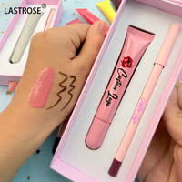 Kit de Maquillage Lèvres Hydratant et Nourrissant Végétalien et Sans Cruauté Animale : Baume à Lèvres Peptidique et Crayon Contour des Lèvres en Gros, Marque Privée