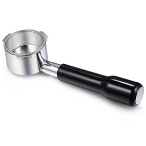 Porte-filtre sans fond en acier inoxydable de luxe écologique à 3 oreilles de 51 mm pour machine à café expresso <span class=keywords><strong>Delonghi</strong></span> Ec680/Ec685 - Product Image 1