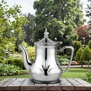 <span class=keywords><strong>Théière</strong></span> et cafetière en acier inoxydable 201 de style marocain vintage, fait main, décorative, style turc et arabe, bouilloire - Product Image 3