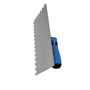 Outils de carrelage truelle 6m <span class=keywords><strong>spatule</strong></span> de carrelage 10mm construction poignée en plastique de carbone encoche truelle en acier inoxydable avec dents 10mm Pvc Chine - Product Image 2