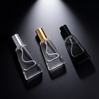 Bouteille en verre en forme de tube crème unique 10ml testeurs de parfum à bouchon vissable rechargeables bouteilles d'échantillon de parfum en verre