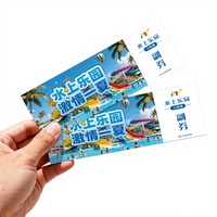 Personnalisation de billets, papier couché, impression offset, estampage à chaud, billets d'entrée pour parcs d'attractions, bons, logo personnalisé, invitation