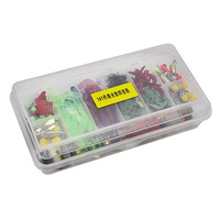 Combo de pêche 141 pièces Kit d'accessoires de pêche dur Wobbler métal Jig cuillères mixte leurre souple Silicone PVC poisson lacs acceptable