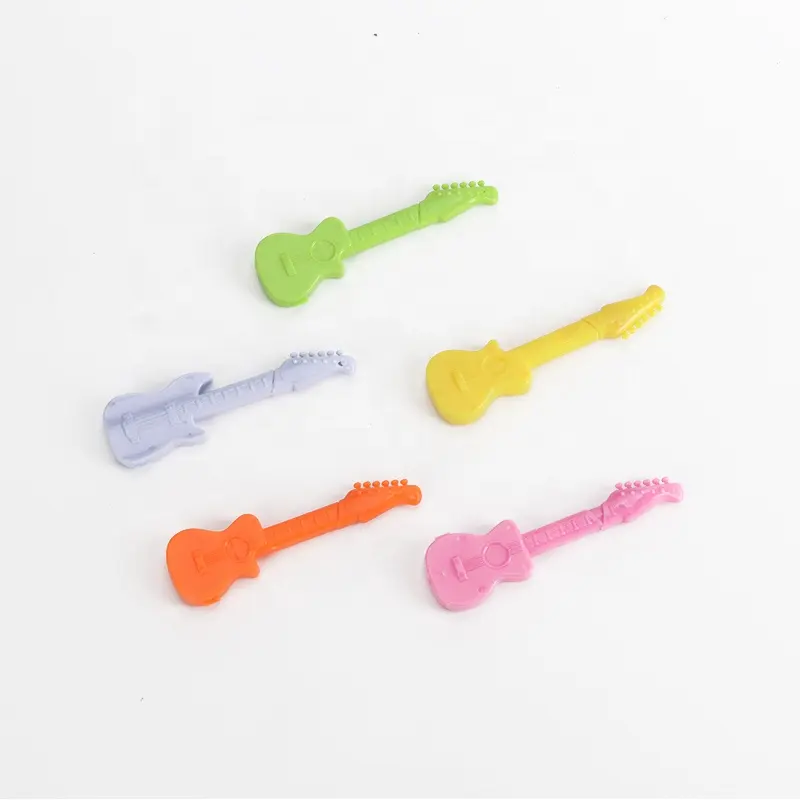 Penjualan laris pena gitar Mini plastik untuk anak-anak alat tulis belajar mainan edukasi