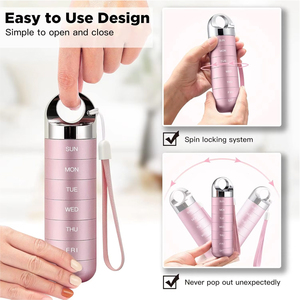 Oem/ODM xách tay nhôm kim loại <span class=keywords><strong>Pill</strong></span> <span class=keywords><strong>container</strong></span> bền nhà y học tổ chức hộp cho thuốc hiện đại du lịch thân thiện - Product Image 3