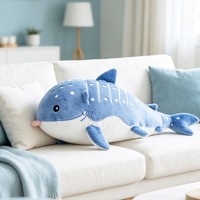 Peluche géante requin baleine personnalisée pour enfants, série animaux marins de dessin animé, jouet en peluche à câliner