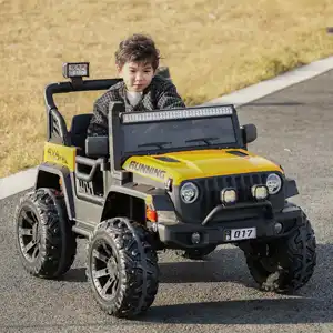 Mobil mainan listrik anak-anak, mobil roda empat bisa berkendara Off-road besar dengan pengendali jarak jauh untuk bayi