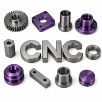 Pièces industrielles en titane et aluminium usinées sur commande par CNC, tournage et fraisage de précision 5 axes avec traitement de polissage