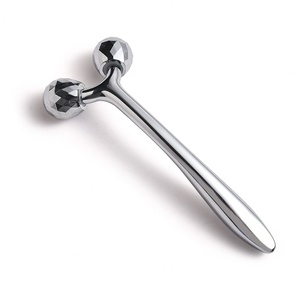 Herramienta de Masaje Metálica Plateada con Doble Rodillo Giratorio 360° en Forma de Y, Nuevo Diseño, Venta al Por Mayor - Product Image 3