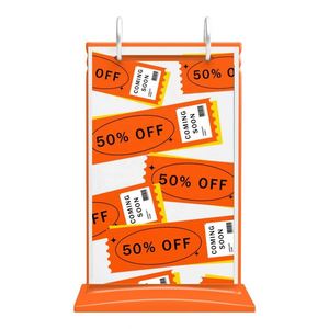 Soporte de Menú Acrílico Portátil en Forma de T Personalizado, Soporte de Exhibición de Tarjetas para Mesa - Product Image 2