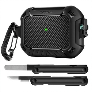 Funda MOBOSI para <span class=keywords><strong>AirPods</strong></span> <span class=keywords><strong>Pro</strong></span> 3, Compatible con la 3ª Generación [Kit de Limpieza con Llavero <span class=keywords><strong>MagSafe</strong></span>], Carcasa Rígida a Prueba de Golpes y Agua - Product Image 1