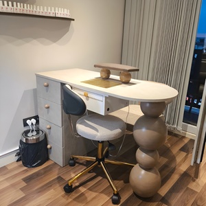 M2 Éxito <span class=keywords><strong>de</strong></span> Ventas Estación <span class=keywords><strong>de</strong></span> Manicura Moderna Personalizada Estilo Muebles <span class=keywords><strong>de</strong></span> Salón Mesa <span class=keywords><strong>de</strong></span> Uñas Individual Blanca para Salón <span class=keywords><strong>de</strong></span> Belleza - Product Image 4