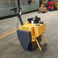 Rouleau compresseur compact léger à tambour unique, petit rouleau vibratoire pour routes, asphalte et sol, rouleau compresseur routier de 0,5 à 1 tonne