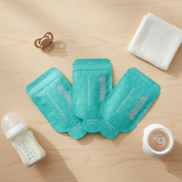 Sac en plastique réutilisable pour le lait, sans BPA, pour l'emballage et le stockage, petits sacs, personnalisés, isolés, avec capteur de température en plastique