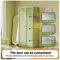 Armoire en acier moderne, armoire métallique multicolores pour le rangement de la chambre