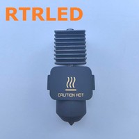 Kit Hotend untuk Printer 3D Bambu Lab A1 Mini, Komponen Nozzle Baja Keras 0.4mm, Kepala Pencetak Ekstruder Kecepatan Tinggi