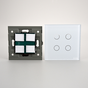 Klass nhà thông minh loạt Wifi ZigBee cảm ứng chuyển đổi ổ cắm nhiều màu Glass Bảng điều chỉnh khách sạn tường chuyển đổi ánh sáng Google App tương thích - Product Image 4