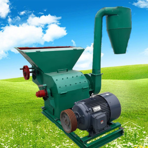 Large <b>Dust</b> Collector Feed Grass <b>Powder</b> Machine Electric Engine Steel Plate Automatic Grain Crusher Three Phase - Product Image 1