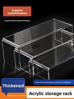 Support de Présentation de Bureau Surélevé en Acrylique Transparent, Design en U Portable, Style Minimaliste, Rangement Personnalisable pour Livres et Jouets