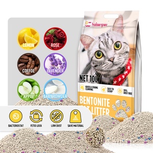 OEM ODM Cat Litter Free Samples Odor <b>Control</b> Coffee Lemon Lavender Clumping Bentonite Cat Litter - Product Image 1