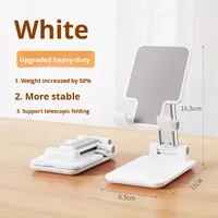 Support de téléphone portable pliable et télescopique en ABS, support multi-usage pour tableau de bord, tablette, streaming en direct, cours en ligne