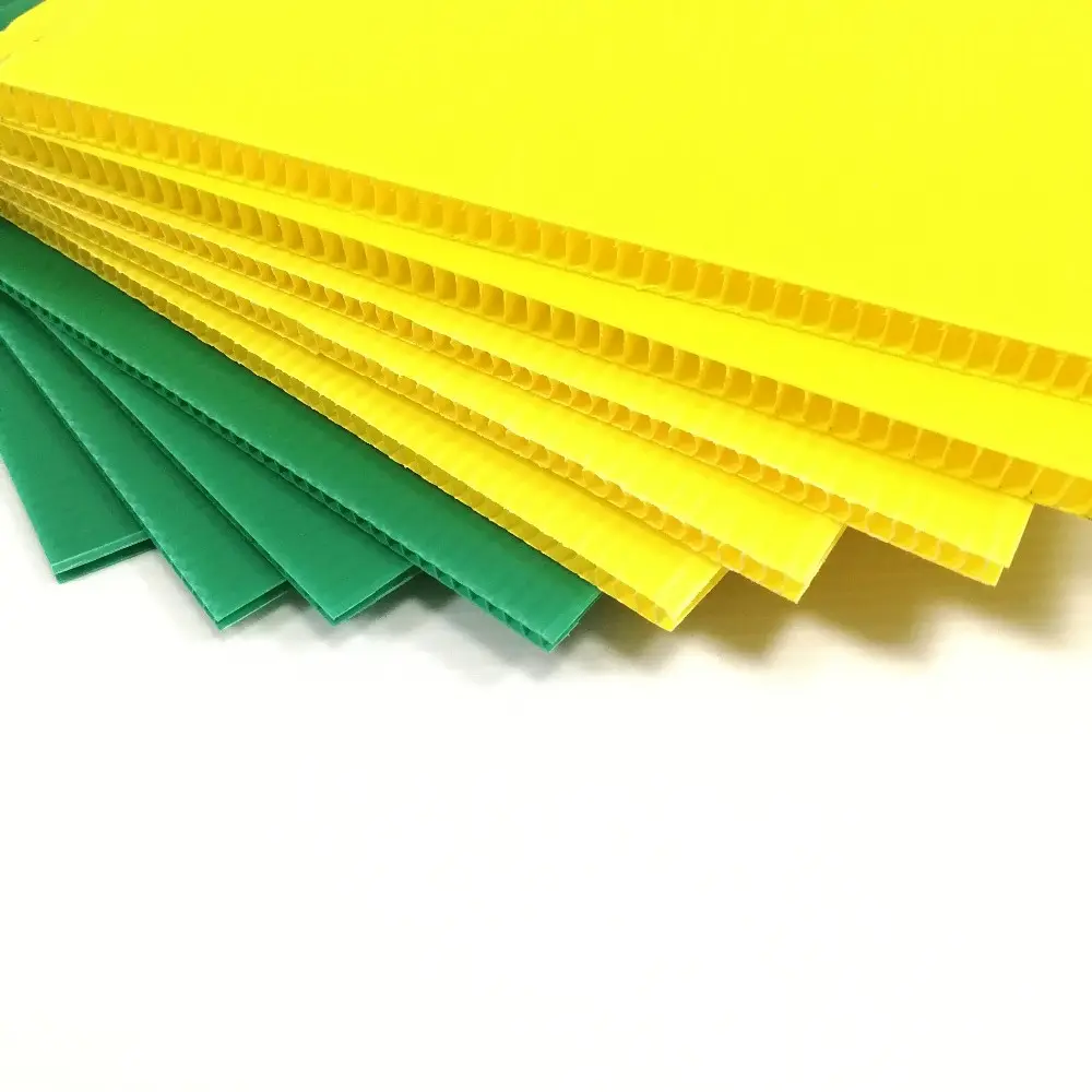 Manufactory Hot Selling Wholesale Multi Purpose 2Mm 3Mm Advertising Grass Hollow Corrugated Plastic Pp Construction Board