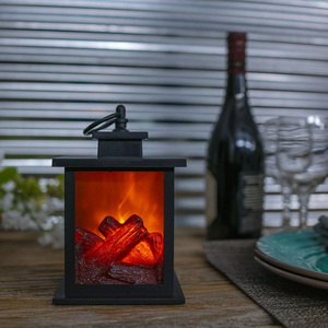 Fuente de luz <span class=keywords><strong>LED</strong></span> ABS de tamaño pequeño, linterna de <span class=keywords><strong>chimenea</strong></span> portátil sin llama, <span class=keywords><strong>efecto</strong></span> de llama de salto contemporáneo para sala de estar - Product Image 4