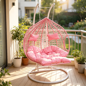 <span class=keywords><strong>Fauteuil</strong></span> <span class=keywords><strong>suspendu</strong></span> d'extérieur en rotin <span class=keywords><strong>avec</strong></span> <span class=keywords><strong>repose</strong></span>-<span class=keywords><strong>pieds</strong></span> et structure en acier pour jardin, balcon, pelouse - Vente en gros - Product Image 4