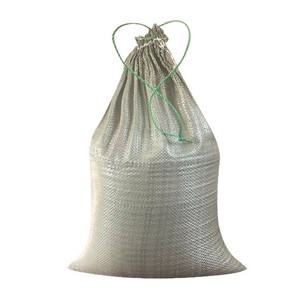 PP Plastic Woven <b>Bag</b> Gray Drawstring 1-50kg Lightweight Packaging For Logistics <b>Moving</b> Clothing - Product Image 1