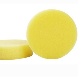 ฟองน้ำขัดเคลือบสีรถยนต์ทรงกลมสีเหลืองสำหรับขัดเงาและทำความสะอาดรถยนต์ - Product Image 3