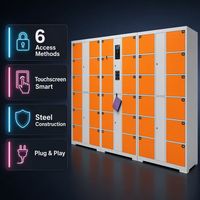 Armadietti Elettronici Intelligenti Self-Service per Saloni di Bellezza, Combinazione di Armadietti Multi-scomparto con Serratura Elettronica