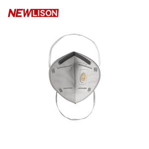 NEWLISON masker lipat KN95, bahan karbon aktif dengan katup pernapasan, hidung busa lapisan ganda anti debu - Product Image 6