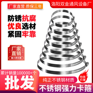 Colliers de serrage doubles en acier inoxydable doré, entièrement en acier, haute résistance, pour tuyaux d'échappement, d'eau et de câbles électriques - Product Image 3