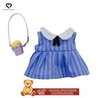 Teddy ISLAND, licence mondiale, ours en peluche, poupée de mode, sac à dos avec vêtements et accessoires, matière polyester