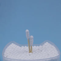 Applicateurs à embout en coton personnalisés, manche en bambou/bois/plastique, écouvillons médicaux stériles/non stériles pour usage médical et cosmétique
