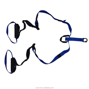 Entraîneur de fronde de Suspension de couleur bleue avec sangles d'entraînement de Fitness de corps portables professionnels personnalisés réglables - Product Image 2