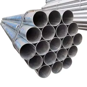 MS Steel ERW ASTM A53 besi karbon Dip panas pipa baja galvanis kancing baja bulat kualitas tinggi