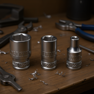 Fervi Hexagon <b>Socket</b> Wrench Normal Series 6mm <b>8mm</b> 10mm Set - Product Image 3