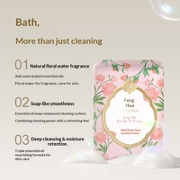 FLAUHRA Sabun Kayu Cendana Bunga Madu 125g X 3 Batang Set Sabun Pembersih Wajah, Tubuh & Tangan dengan Aroma Teh Musim Semi Peony