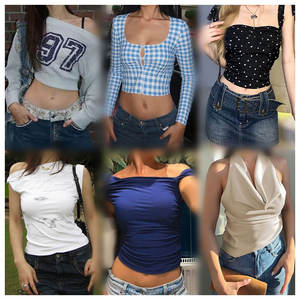 Excedentes y Sobrantes de Camisetas sin Mangas para Dama, Ropa Usada de Mujer, Entrega Aleatoria, Pacas de Ropa de Mujer Barata - Product Image 5