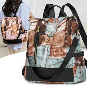 <span class=keywords><strong>Sac</strong></span> à dos imperméable pour femmes 2025, nouveau style, grande capacité, simple et polyvalent, <span class=keywords><strong>sac</strong></span> à dos de voyage léger et tendance pour femmes - Product Image 1