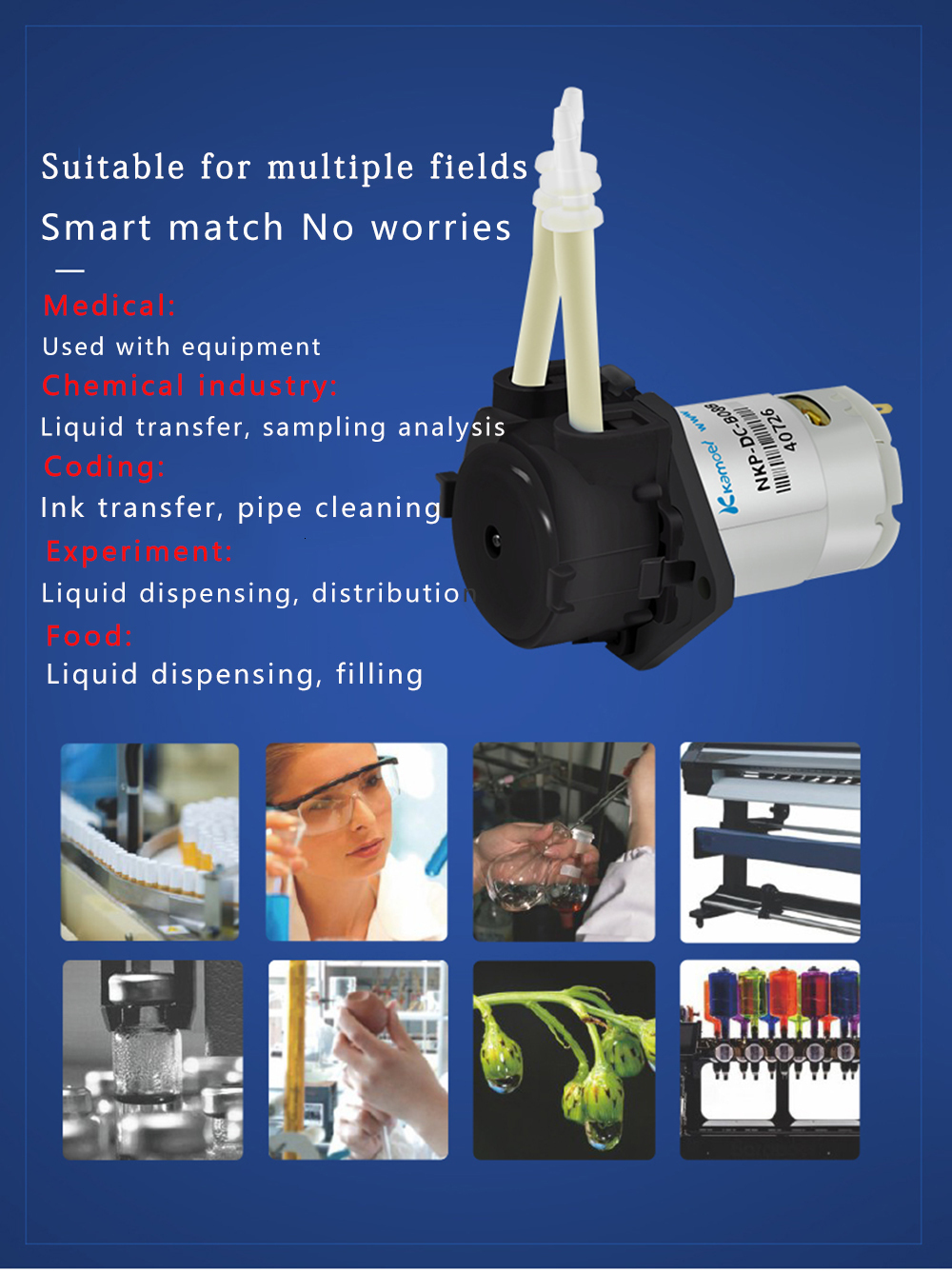 Pompe Péristaltique 24V Haute Débit 500 Ml/min – Idéale Pour Aquarium, Laboratoire Et Dosage Chimique Précis
