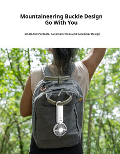 Ventilador personal recargable de mano portátil Ventiladores que funcionan con batería Ventiladores de mano de refrigeración eléctricos plegables para viajes en la playa al aire libre - Product Image 4