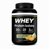 Poudre de protéines de lactosérum à marque privée, saveur melon Hami, complément nutritionnel sportif pour le gain musculaire, OEM ODM, vente en gros